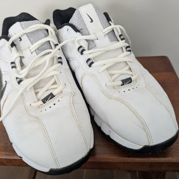 Nike Retro 2008 Power Channel TAC Golf Men's White and Black Size 10 Wide - Picture 2 of 10